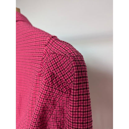 Kiko Kostadinov Woman Check Seersucker Jacket